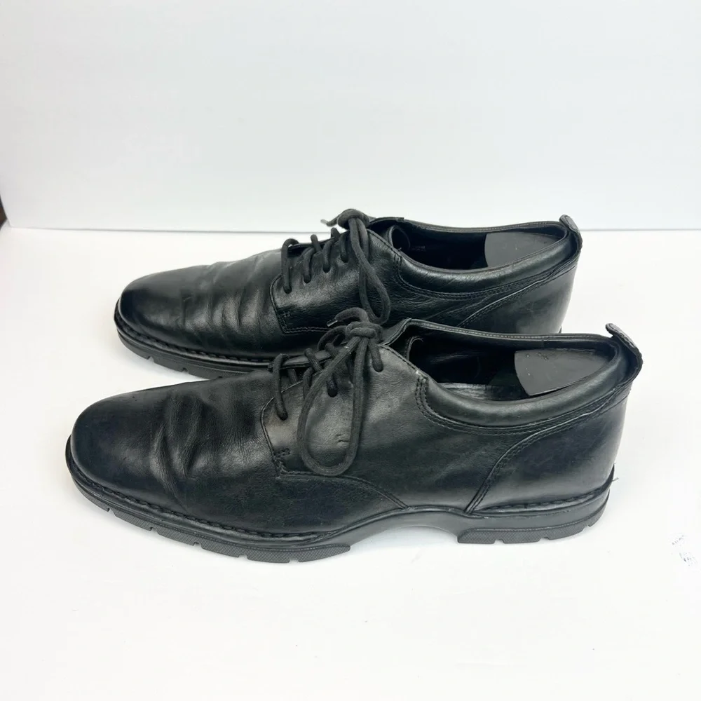 Cole Haan C08630 Men Black Leather Oxford Shoe Size 10.5M Pre Owned